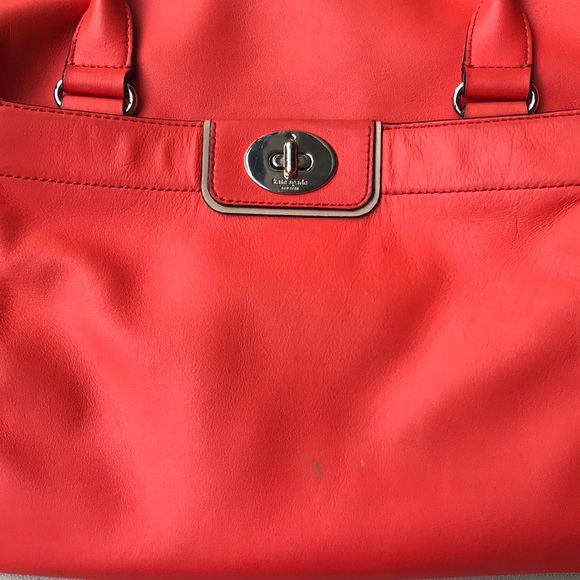 Kate Spade "Theresa" Purse w/ Dustbag LARGE/ Flame - Picture 7 of 8